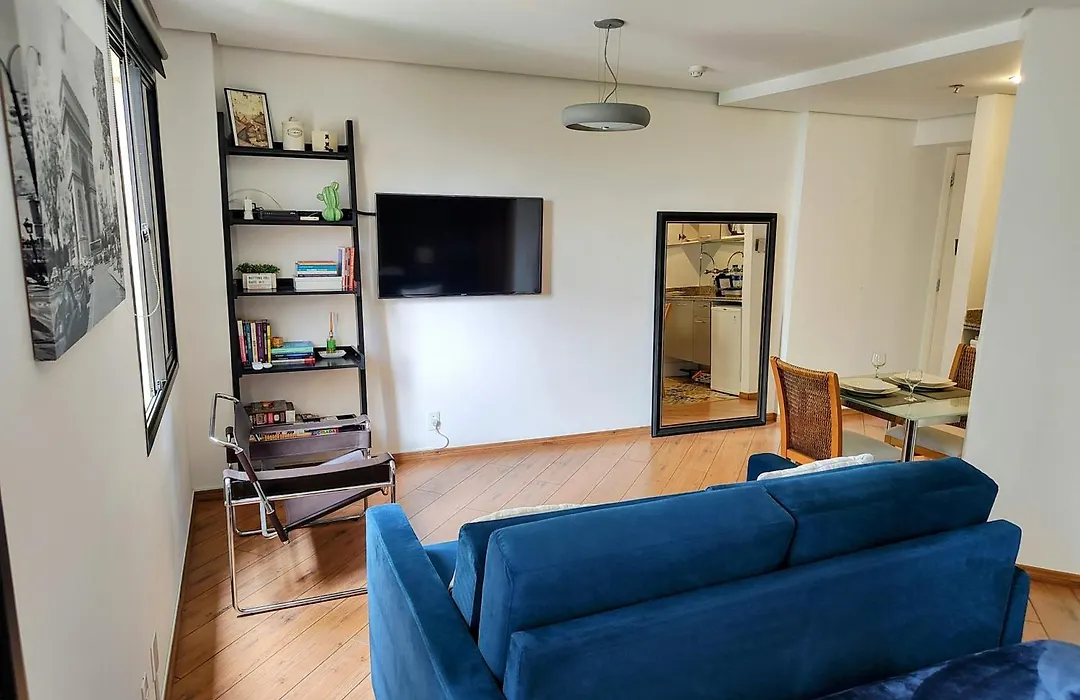 Flat Espaçoso Ibirapuera com Estrutura de Hotel Wi-fi e Recepção 24 horas 9M-1